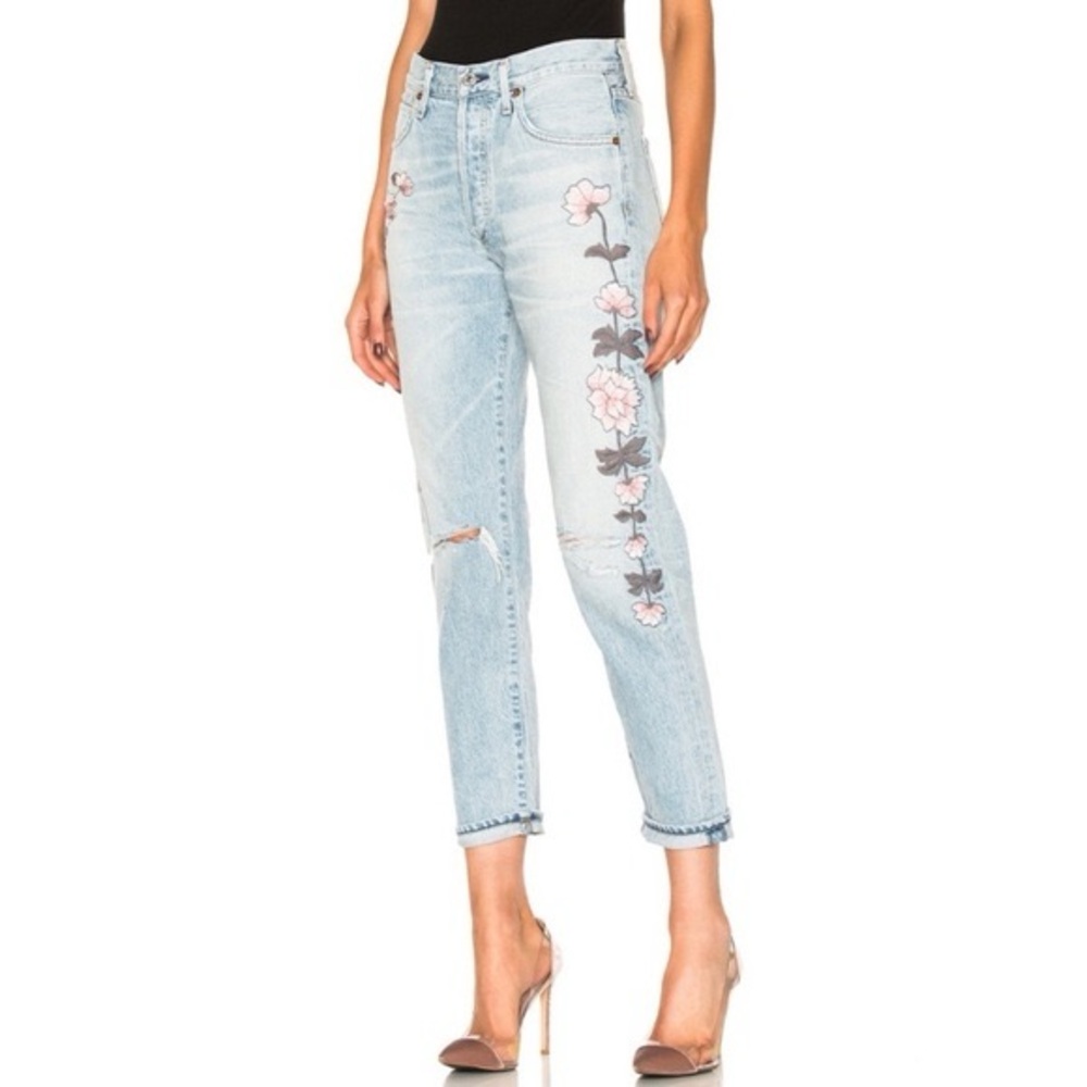 Citizens of humanity liya floral embroidery jeans